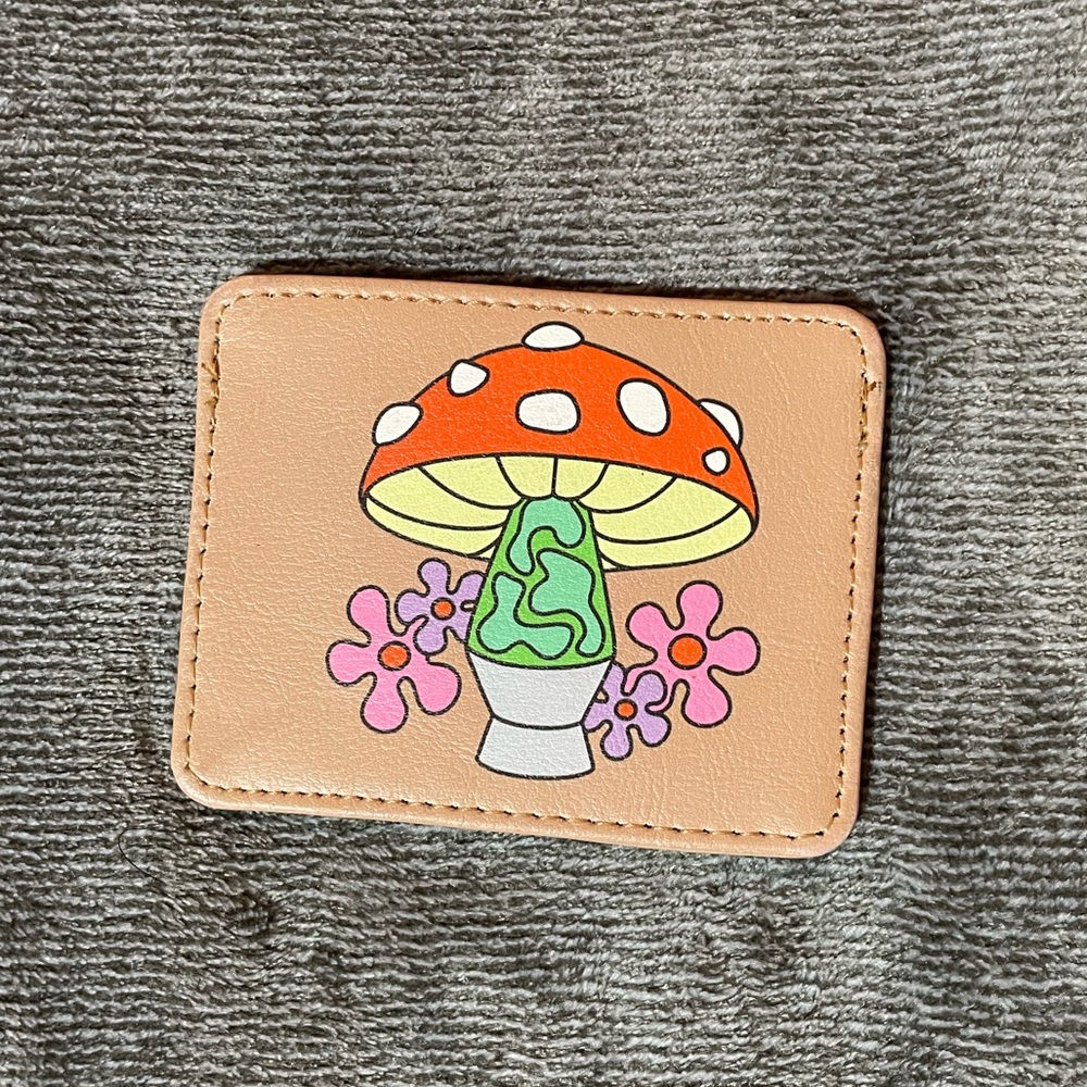 Artist Collective Mushroom Lava Lamp Wallet Card Holder